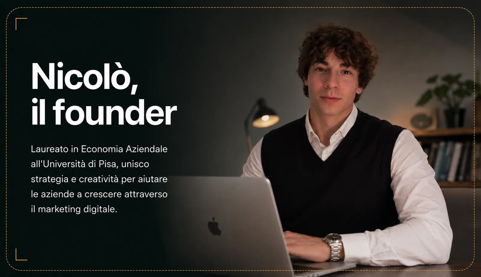 Nicolò, founder di Bliss Marketing
