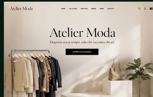 Atelier Moda — sito realizzato da Bliss Marketing