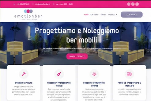 Emotion Bar — sito realizzato da Bliss Marketing