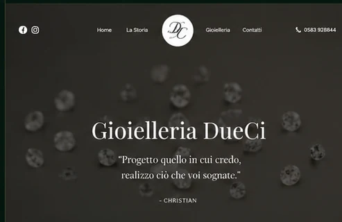 Gioielleria Dueci — sito realizzato da Bliss Marketing